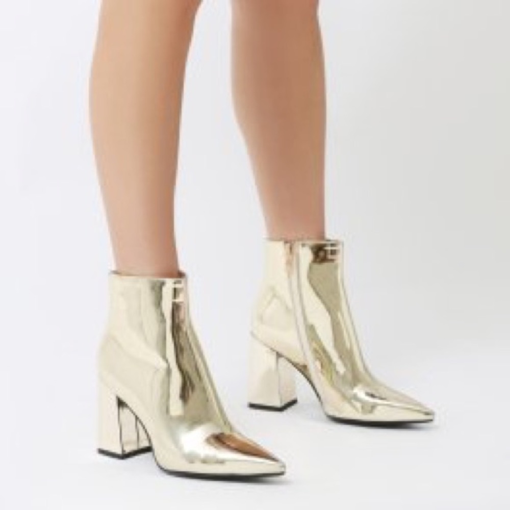 Public Desire Empire boots-gold